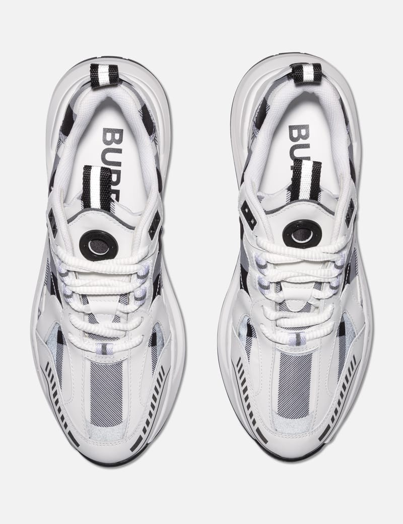 Burberry - Check and Leather Sneakers | HBX - Globally
