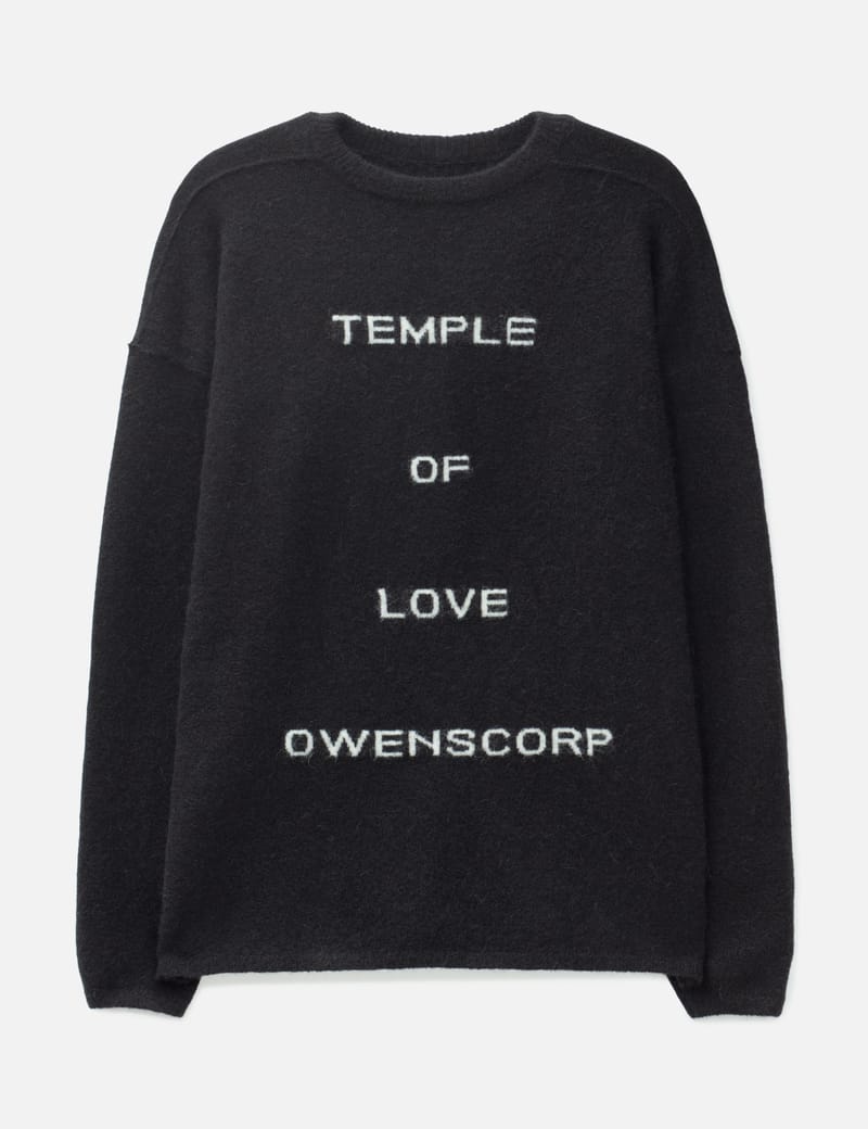 Rick Owens Temple Round Neck Sweater - イタリア製リラックス