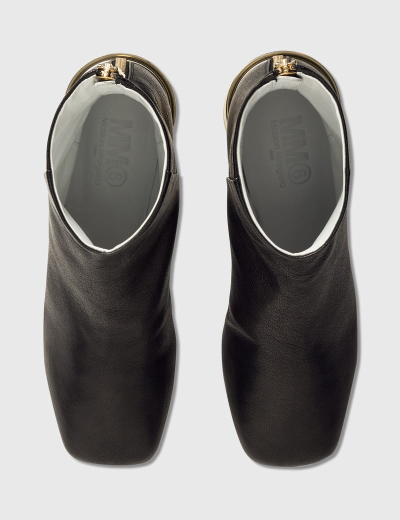 MM6 Maison Margiela - Tin Can Heel Ankle Boots | HBX - Globally