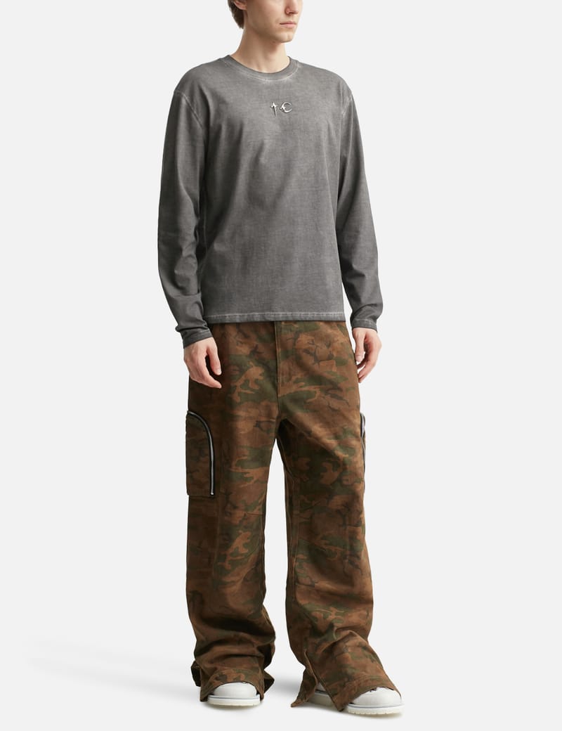 THUG CLUB TC Basic Long Sleeve - Vintage-washed cotton with metal