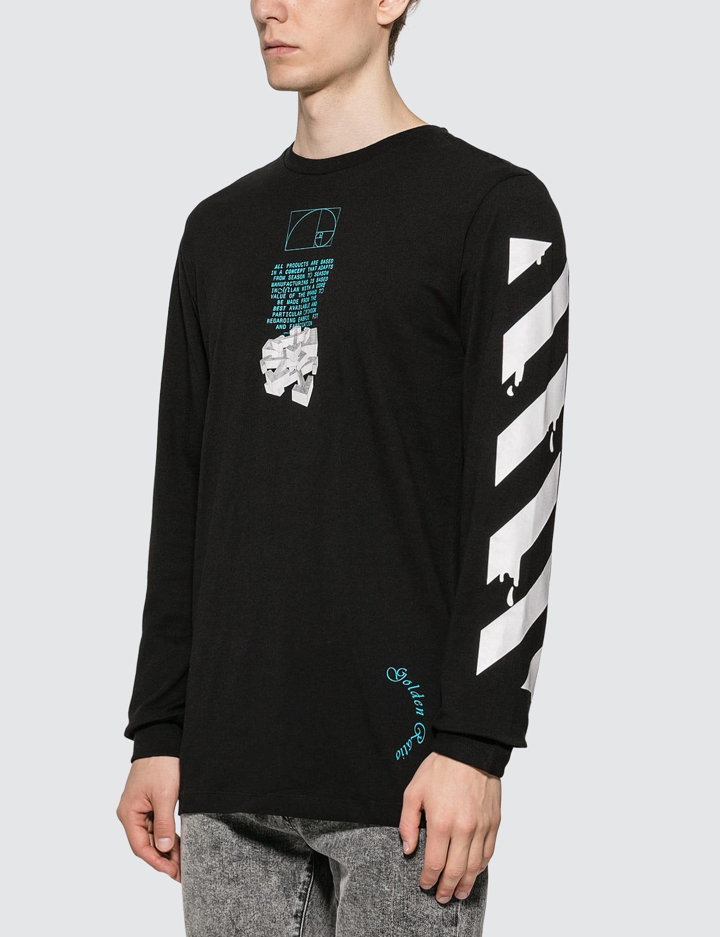 Off-White - Dripping Arrows Long Sleeve T-Shirt | HBX - Globally 