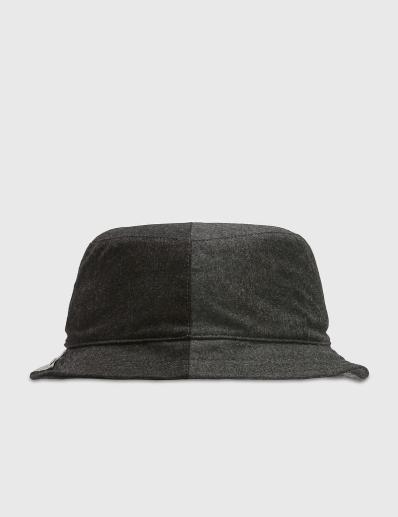 Thom Browne - Wool Flanel Bucket Hat | HBX - Globally Curated