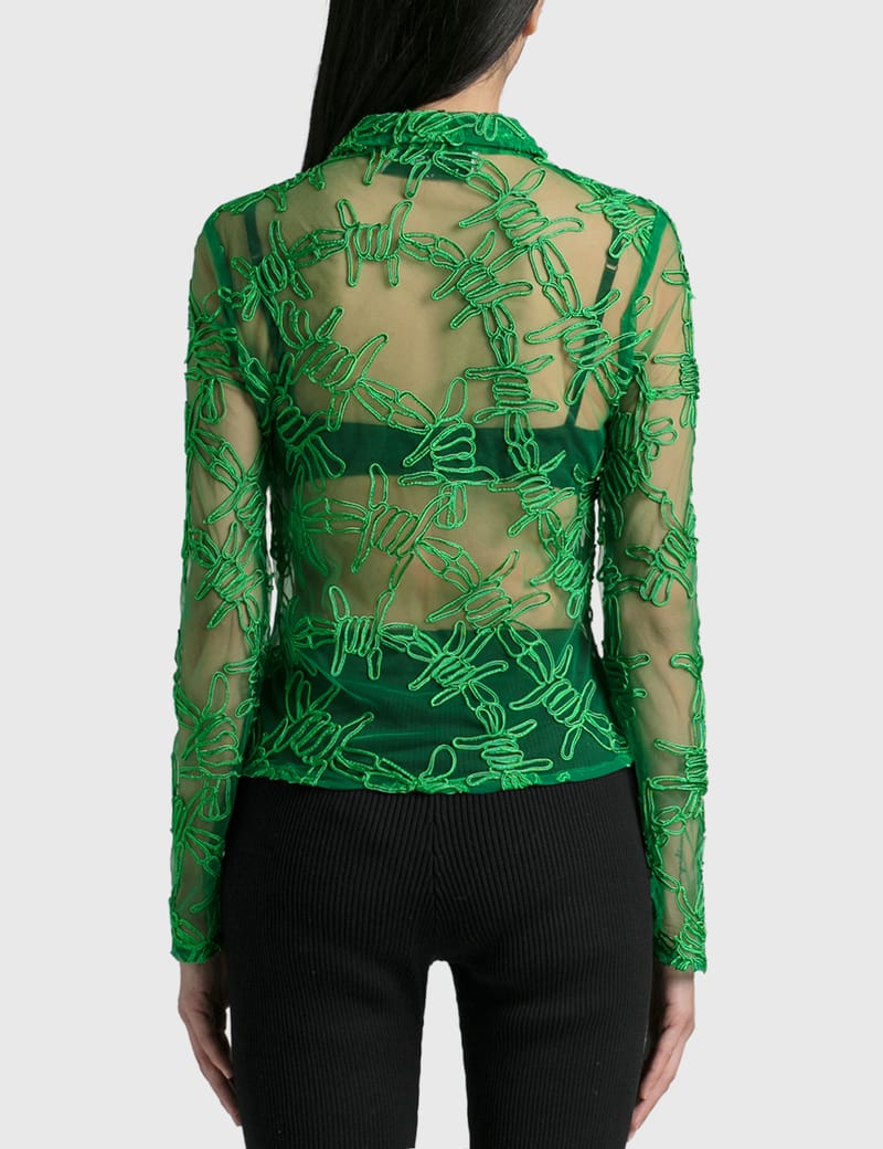 House of Sunny - Barbed Wire Applique Shirt | HBX - Globally