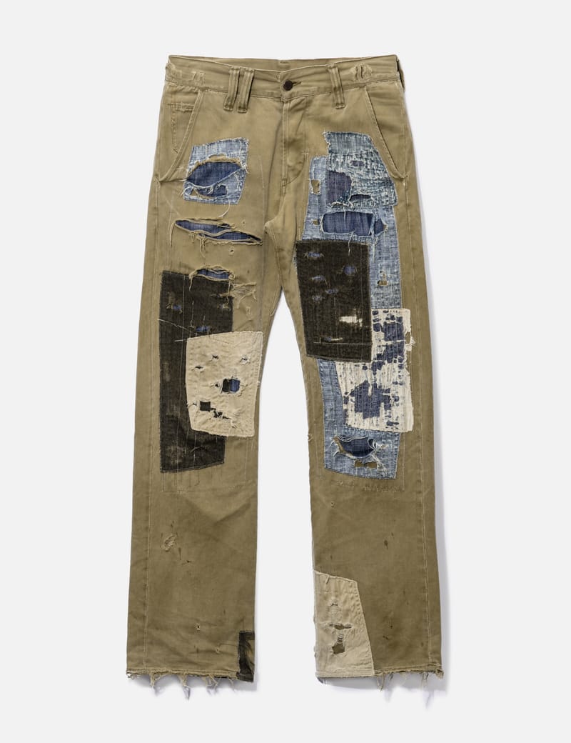 ANACHRONORM - ANACHRONORM DESTROYED PATCHWORK PANTS | HBX