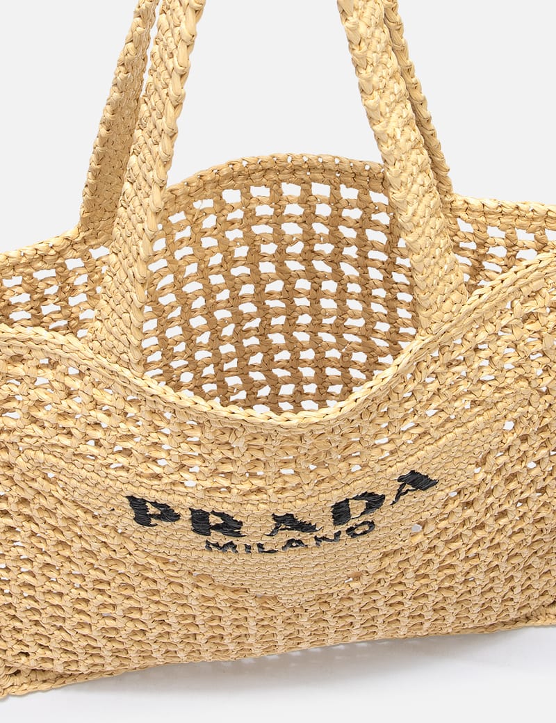 国内発】PRADA プラダ ラフィア ロゴショルダーバッグ (PRADA