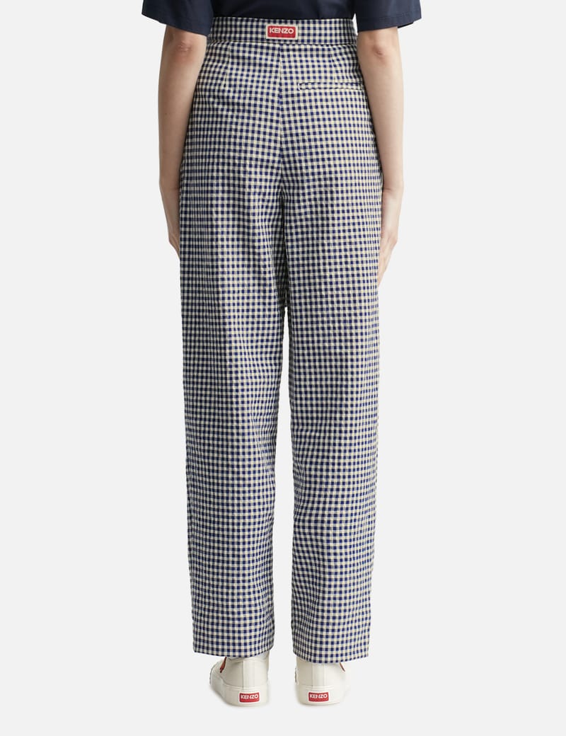 Kenzo - Gingham Tie-waist Trousers | HBX - Globally Curated
