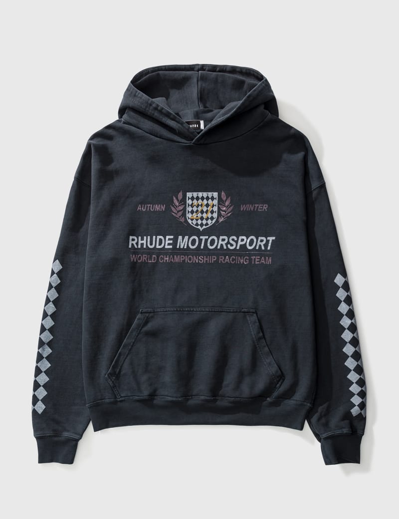 Rhude - Motor Crest Hoodie | HBX - Globally Curated Fashion and