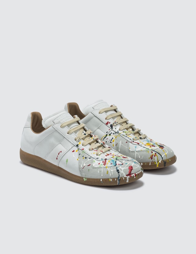 Maison Margiela - Replica 'Paint Drop' Sneakers | HBX
