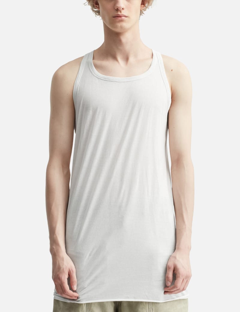 Rick Owens Drkshdw Loose Tank - Milk-wash cotton tank with