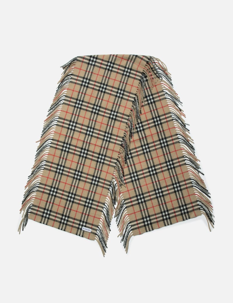 Burberry classic vintage outlet check cashmere scarf