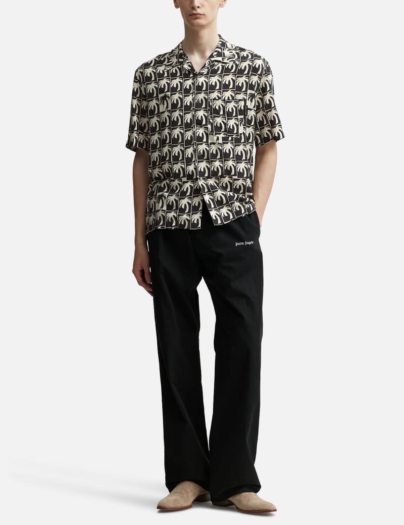 Palm Angels - Dripping Palm Bowling Shirt | HBX - Globally Curated