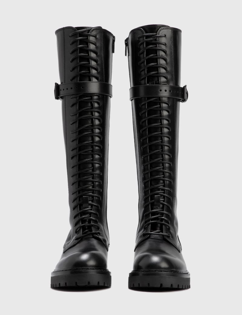 Ann Demeulemeester - Alec High Combat Boot | HBX