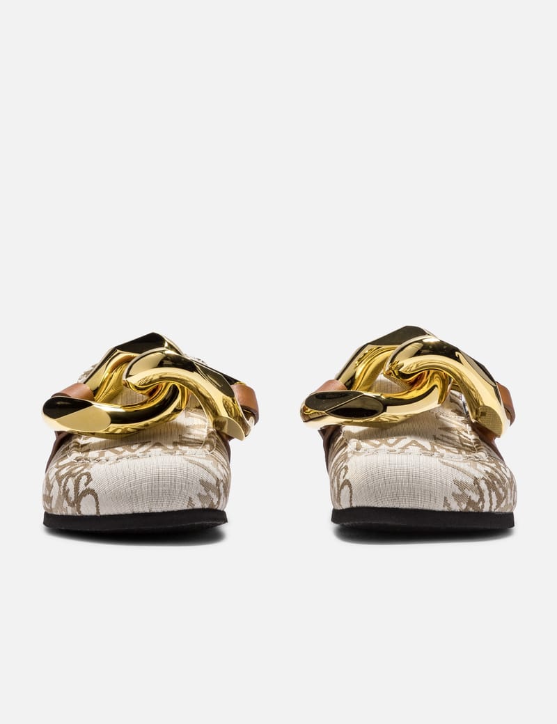 【関税込み】JW Anderson オフホワイト チェーン ミュール チェーンヒール レザーミュール – JW Anderson