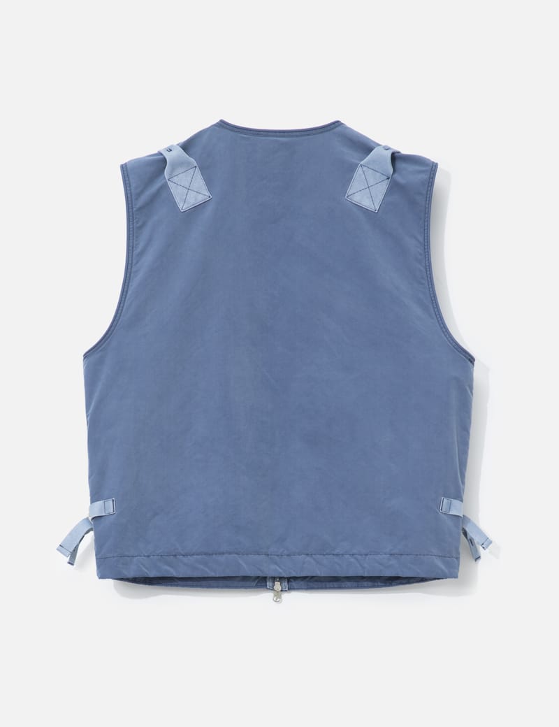 Stone Island Garment Dyed Nylon Vest - イタリア製インディゴの