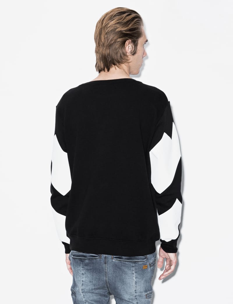 Marcelo Burlon - Black Wolf Race Crewneck Sweater | HBX