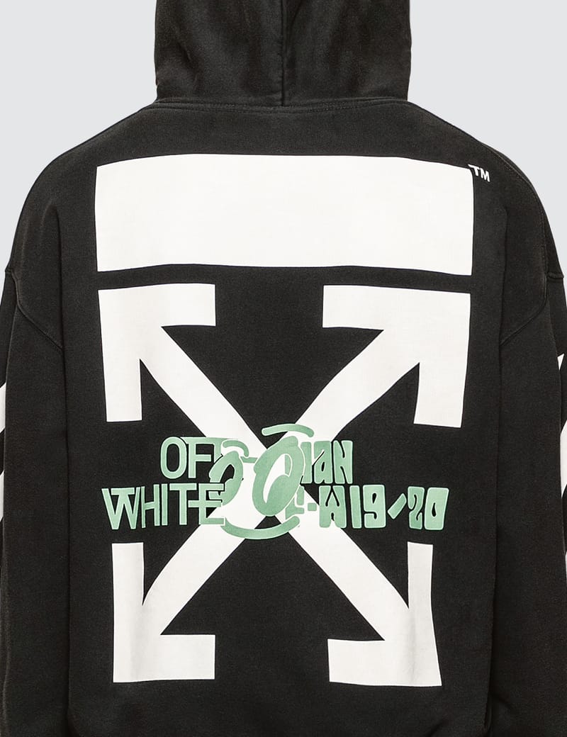 Off white hoodie waterfall hot sale