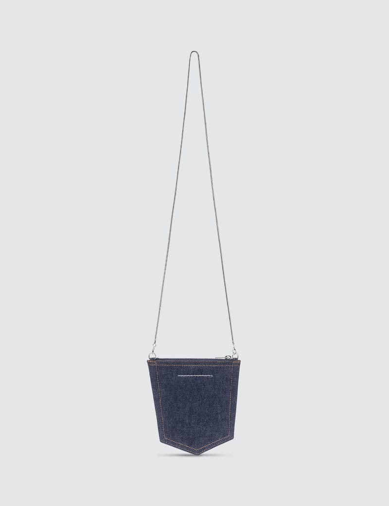 MM6 Maison Margiela - Denim Pocket Chain Cross Body Bag