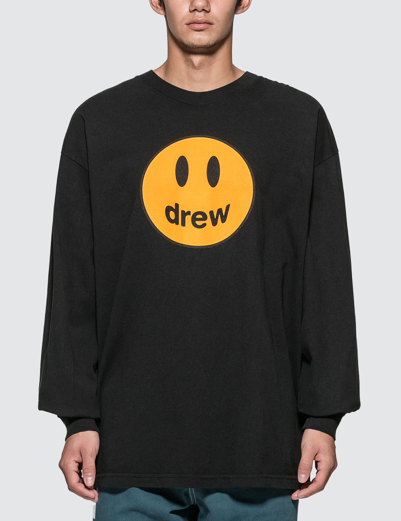 Drew house Mascot Longtee Black サイズL Tシャツ/カットソー(七分/長袖) トップス メンズ 人気No.1