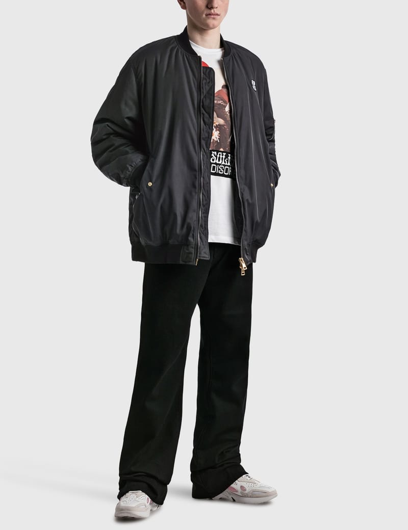 Raf Simons x Smiley - RAF SIMONS X SMILEY OVERSIZED BADGE BOMBER