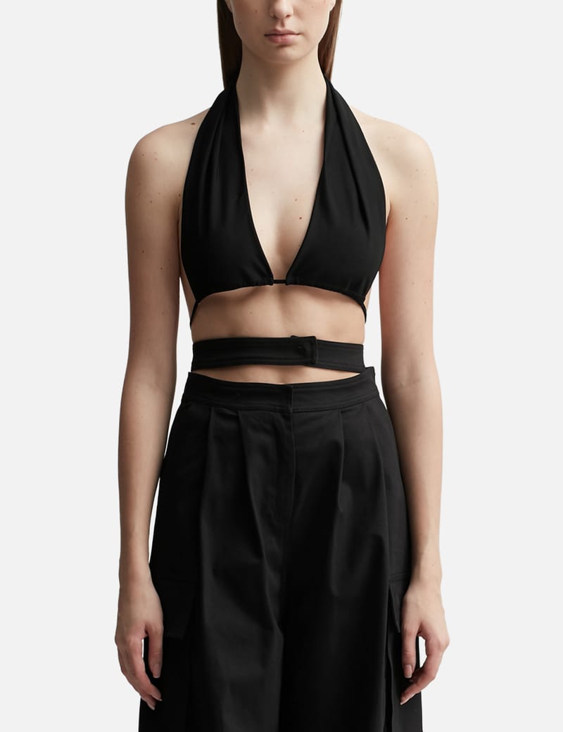 ANDREĀDAMO - Ribbed Strap Detailed Thong | HBX - Globally