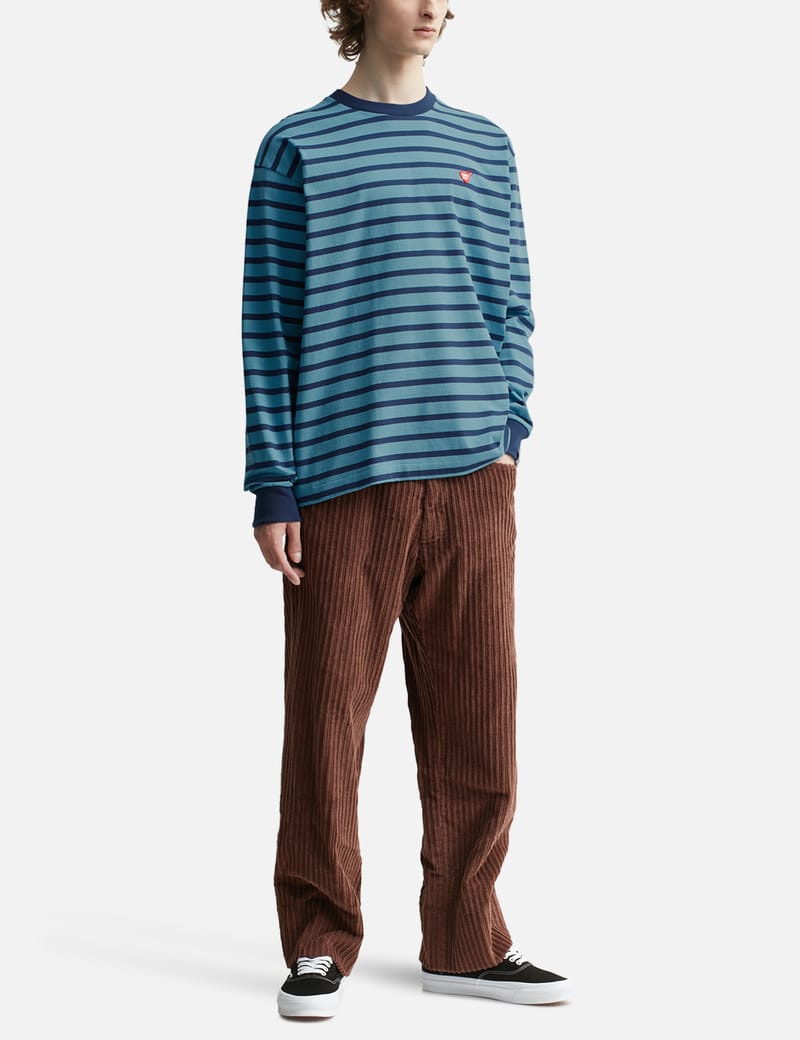 Human Made - Striped Long Sleeve T-shirt | HBX - Globally Curated