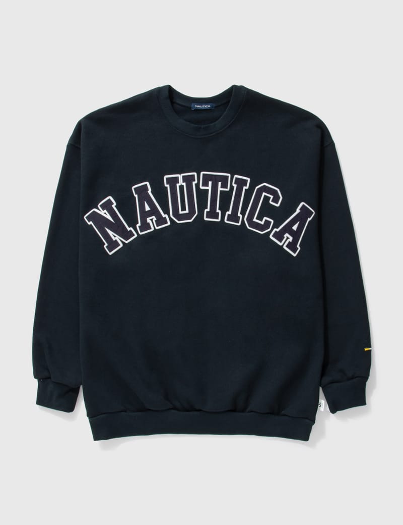 Nautica JP - Arch Logo Crewneck Sweatshirt -HBX LTD- | HBX