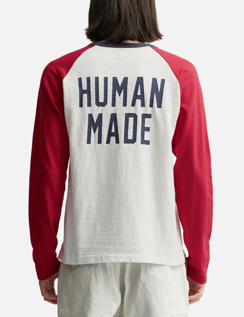 Human Made - Raglan Long Sleeve T-shirt | HBX - Globally Curated