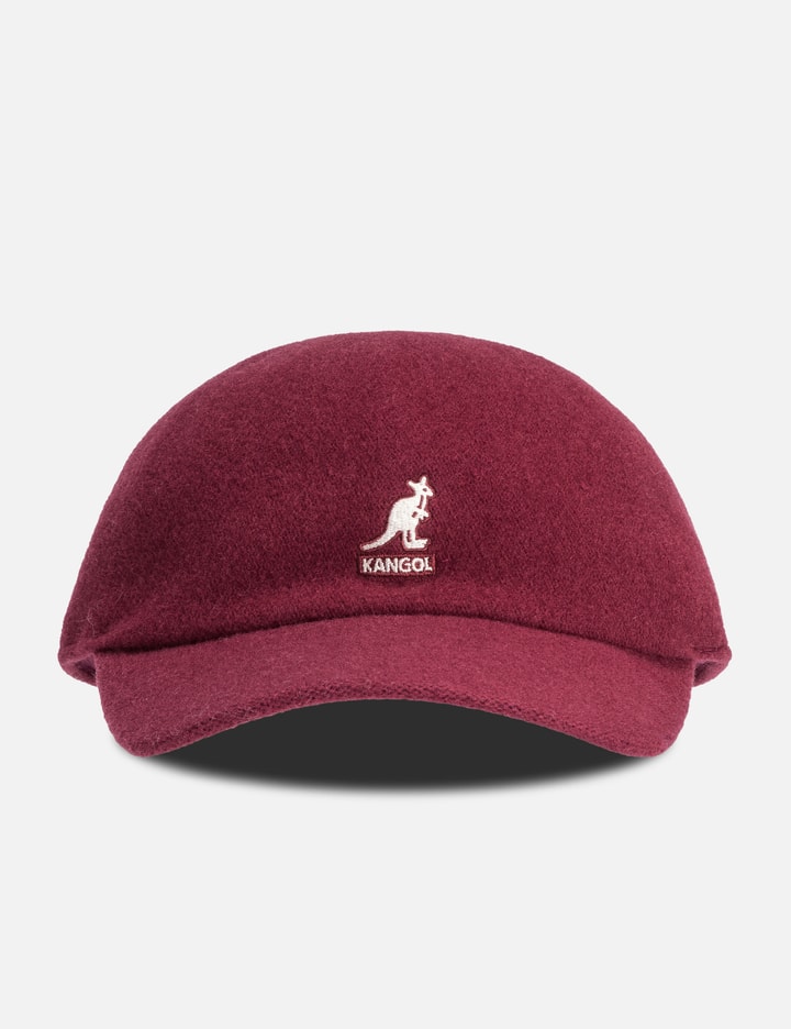 Kangol Wool SpaceCap - Seamless wool baseball cap in cranberry. | HBX