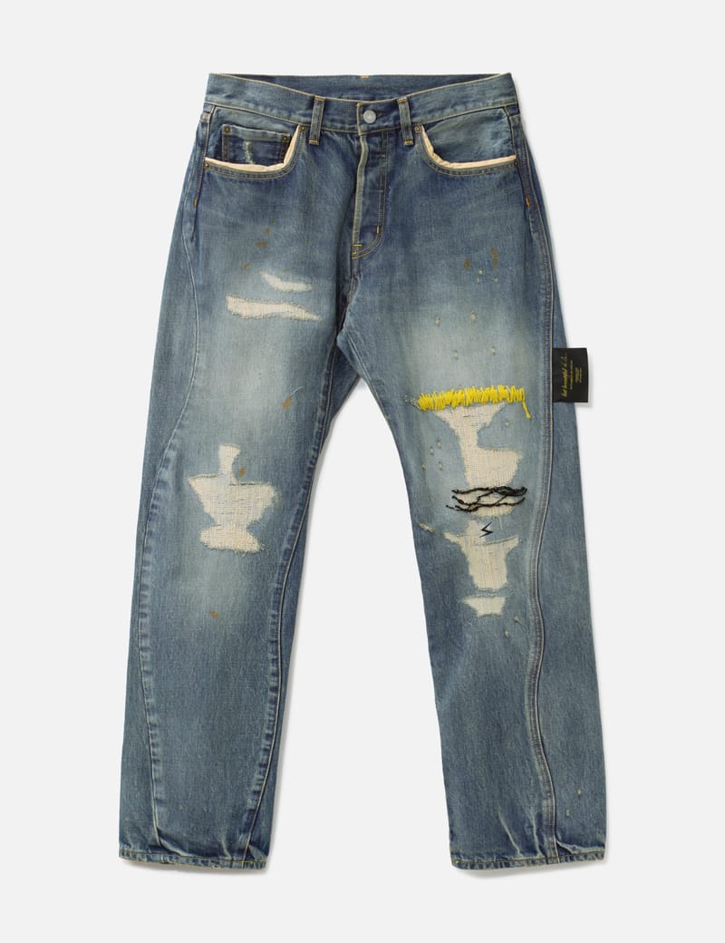Undercover - UC1E4515-2 Stretch Denim 4 Zips Jeans | HBX