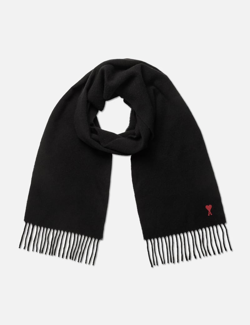 Ami - Red Ami De Coeur Scarf | HBX