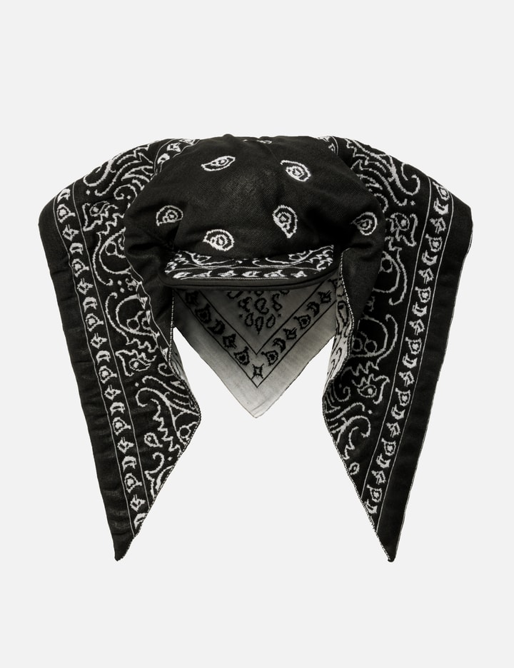 PDF Bandana Cap - 이탈리아 제작, 레더 효과 반다나 자카드의 조절형 니트 캡 | HBX