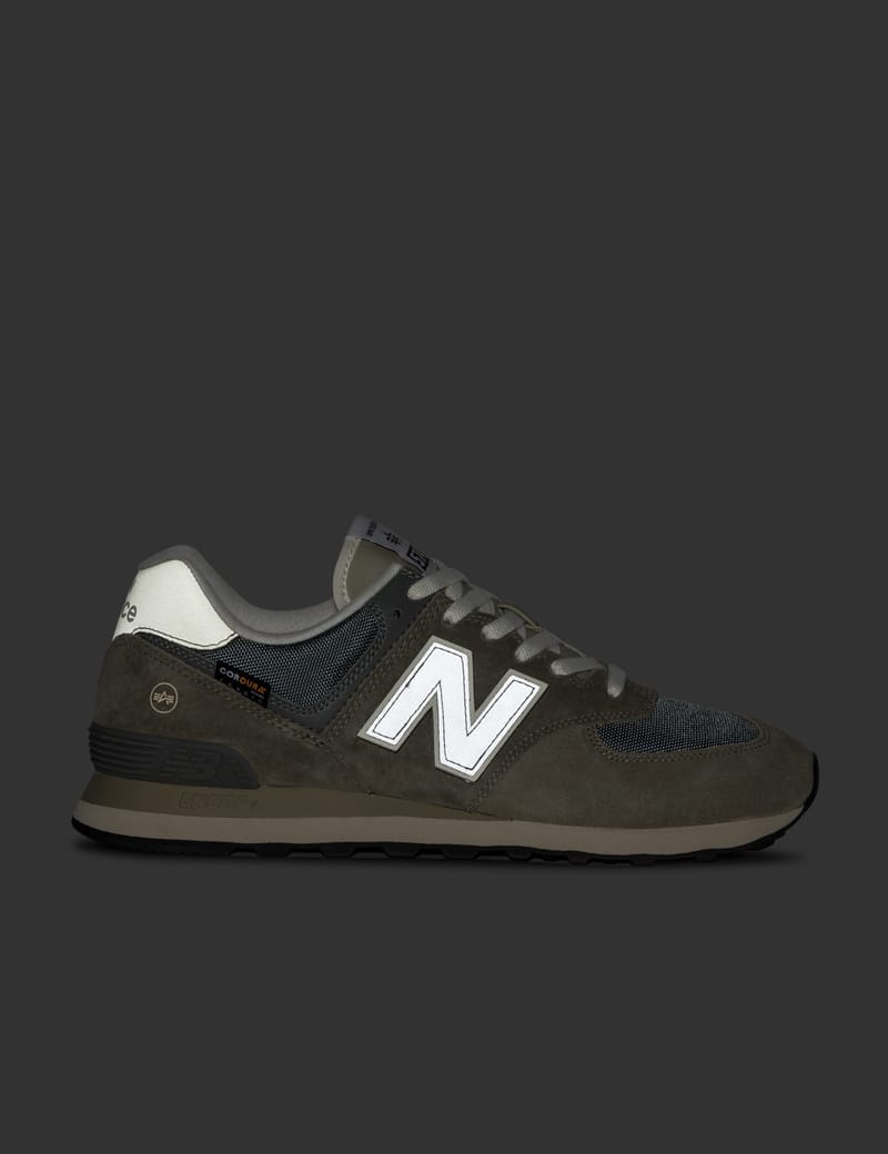 New Balance - NEW BALANCE x ALPHA INDUSTRIES 574 TRAINERS | HBX ...