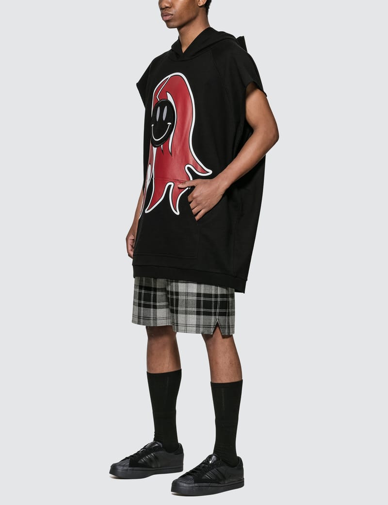 Raf Simons - Oversized Sleeveless Smiley Hoodie | HBX - Globally