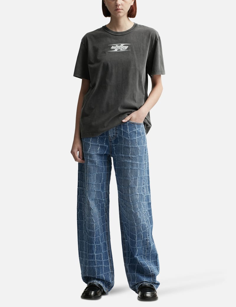 T By Alexander Wang - Blade Logo-embossed T-shirt | HBX T By Alexander Wang - Blade Logo-embossed T-shirt | HBX