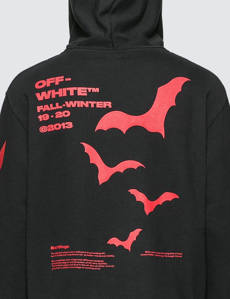 Off white bat cheap wings hoodie