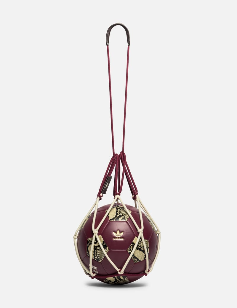 adidas Originals X Wales Bonner Soccer Ball - Burgundy PU leather