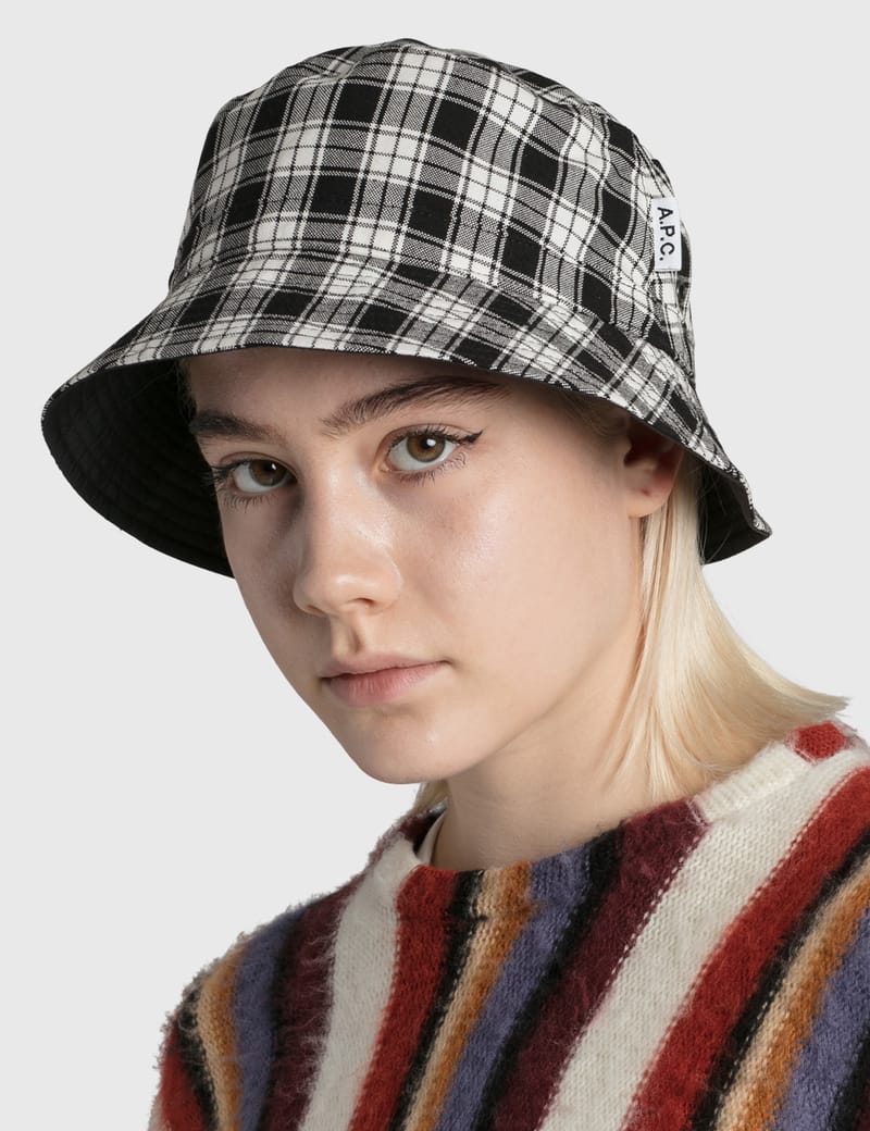 A.P.C. - Checkered Bucket Hat | HBX - Globally Curated Fashion and