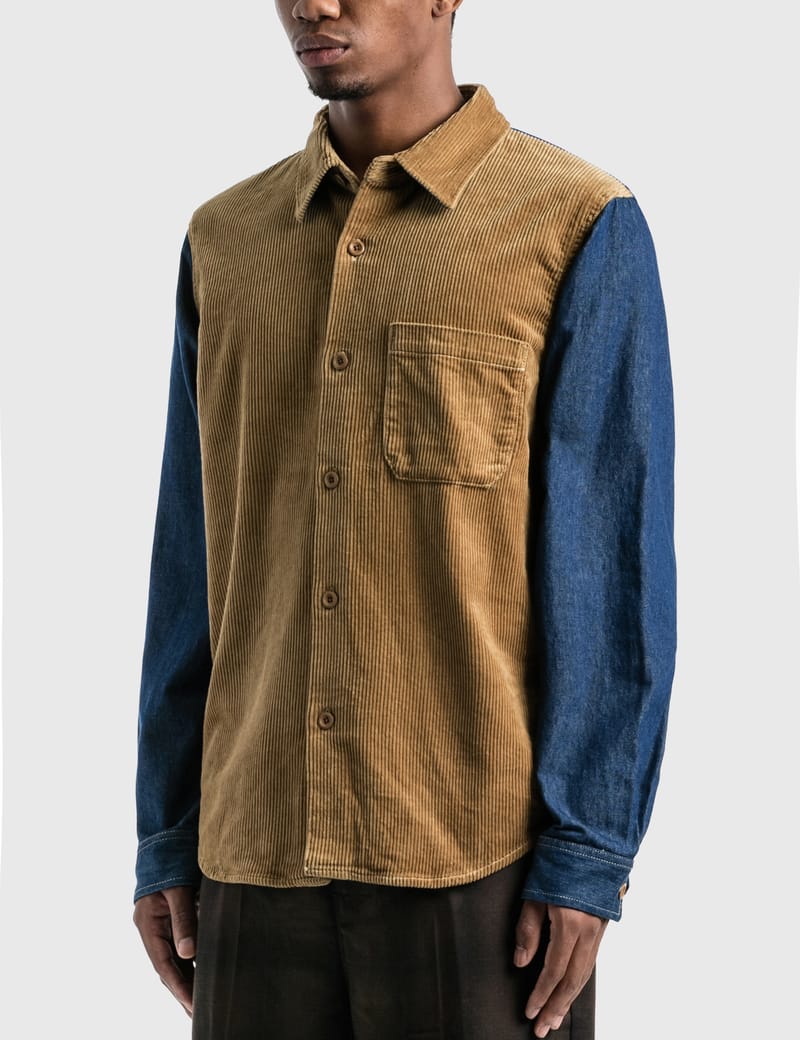 Stüssy - Corduroy Denim Mix Shirt | HBX - Globally Curated Fashion