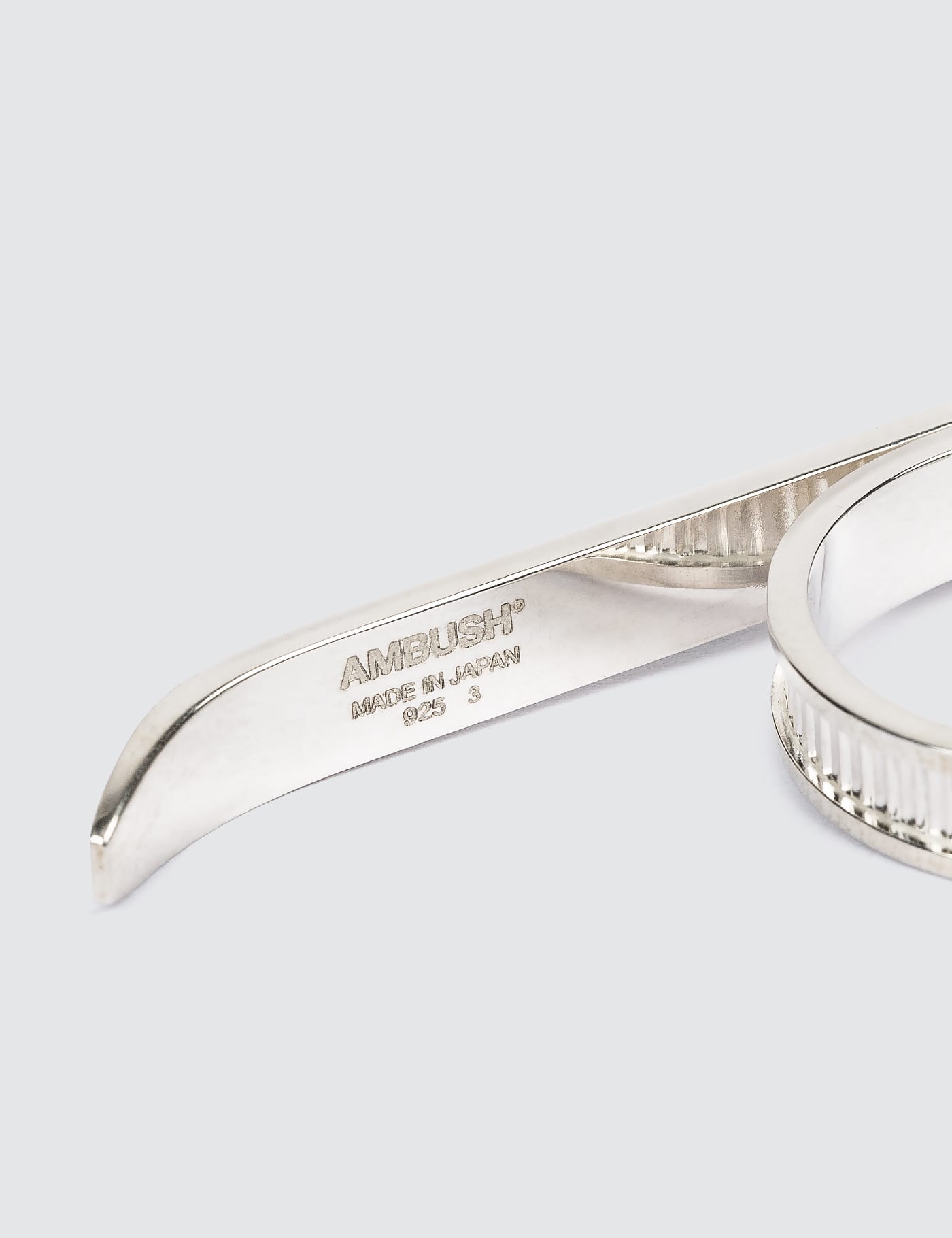 AMBUSH® - Zip Tie 2-Finger Ring | HBX - Globally Curated Fashion 