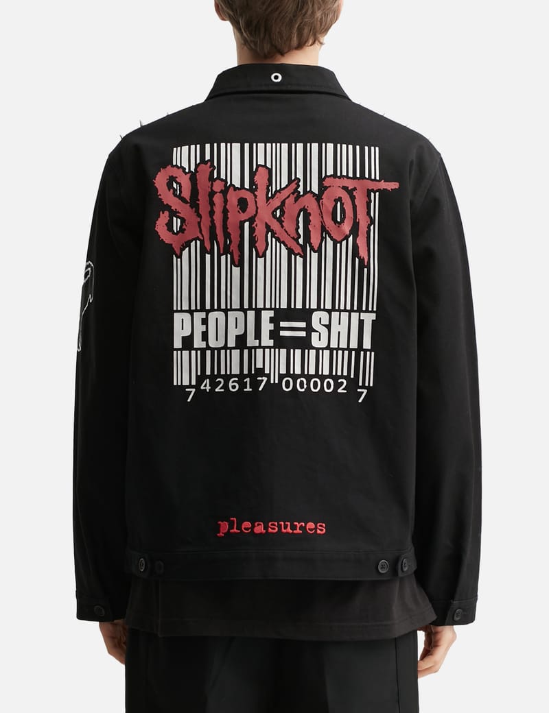 関税込 PLEASURES × Shortys プレジャーズ ジップ フーディ 黒 THE WARP BY ENNERRE ハイブリット ジップ フーディ(ブラック