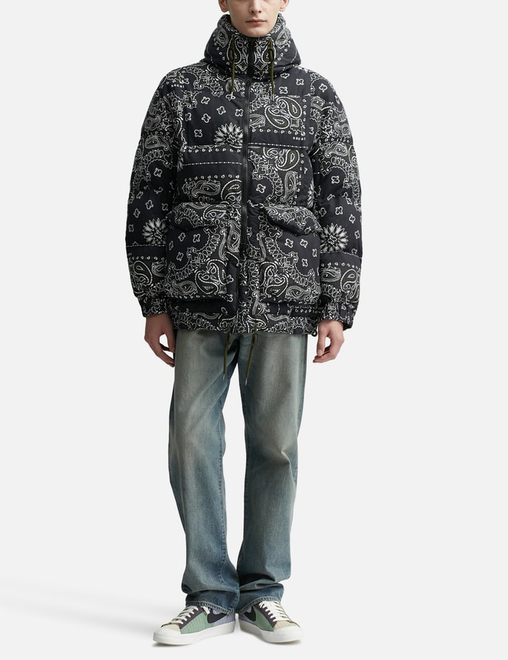 Sacai Bandana Print Puffer Jacket HBX Globally Curated Fashion