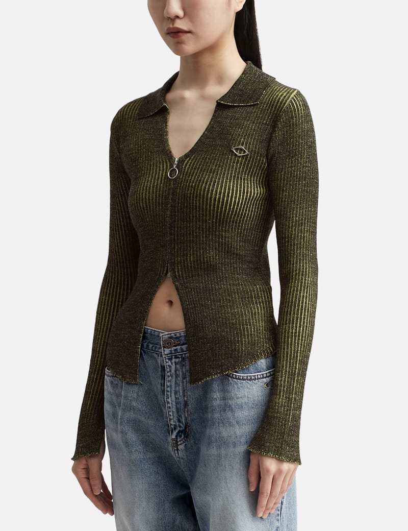MISCHIEF - KNITTED TWO TONE SHIRT | HBX - Globally Curated Fashion ...