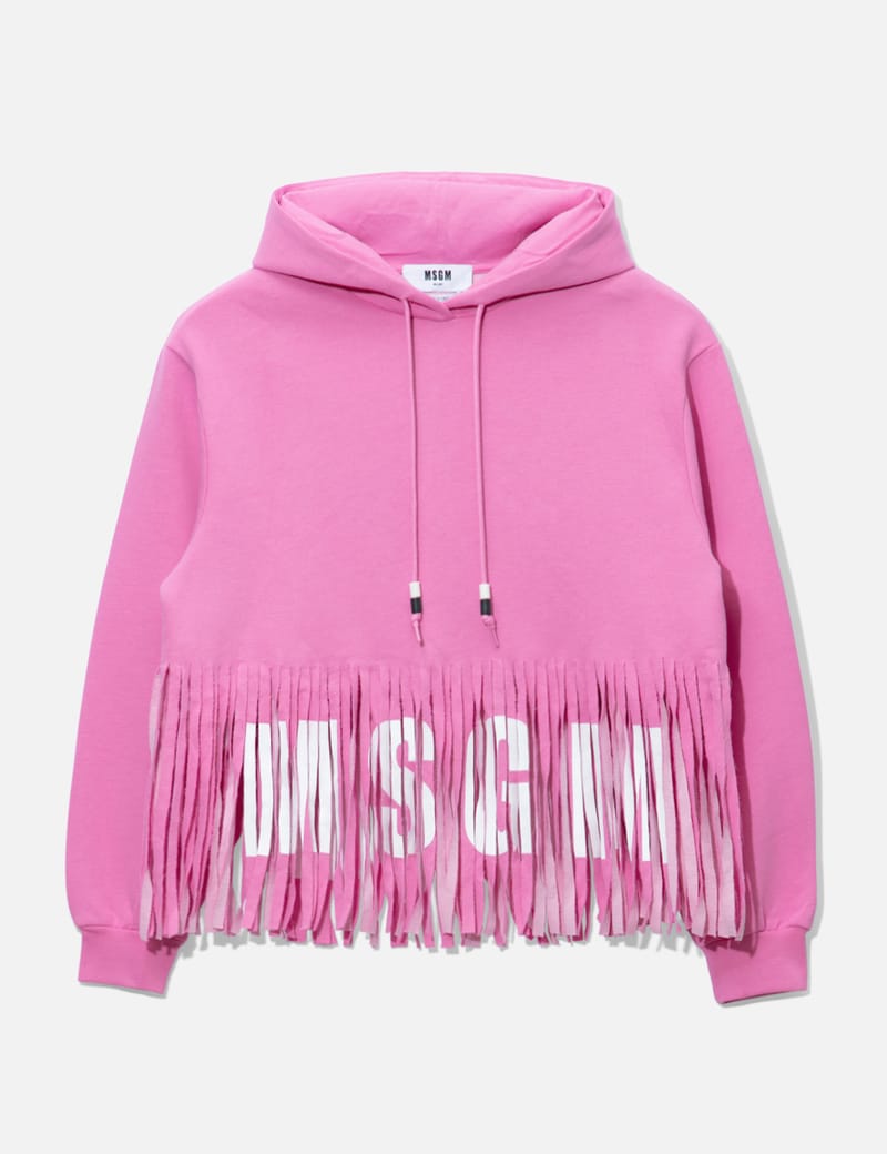 MSGM - MSGM Fringe Hoodie | HBX - Globally Curated Fashion and