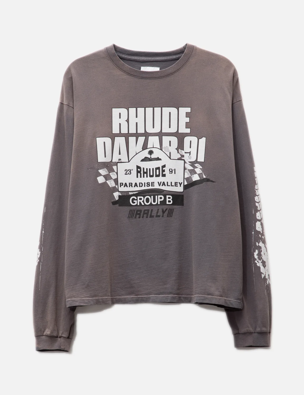 Rhude - Dakar 91 ロングスリーブ Tシャツ | HBX -  ハイプビースト(Hypebeast)が厳選したグローバルファッションu0026ライフスタイル