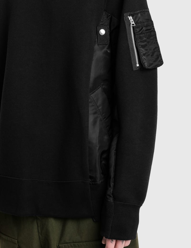 sacai Sponge Sweat MA-1 Pullover サイズ3 Sacai - Sponge Sweat MA-1 Pullover | HBX - Globally Curated