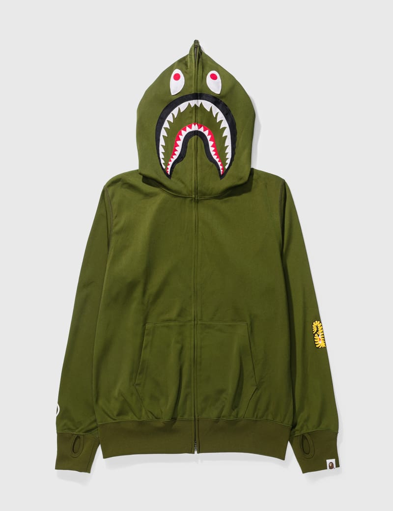 BAPE - BAPE SHARK NYLON ZIP UP HOODIE | HBX - HYPEBEAST