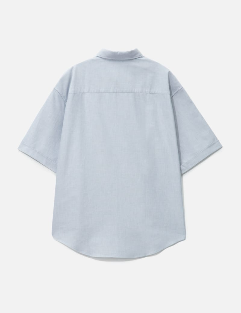 アミ パリス - White Cotton Boxy Fit Short Sleeves Shirt | HBX