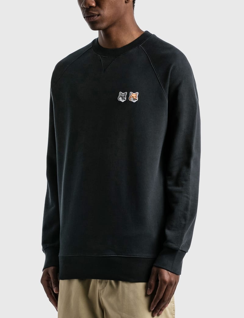 Maison Kitsuné - Double Fox Head Patch Classic Sweatshirt | HBX