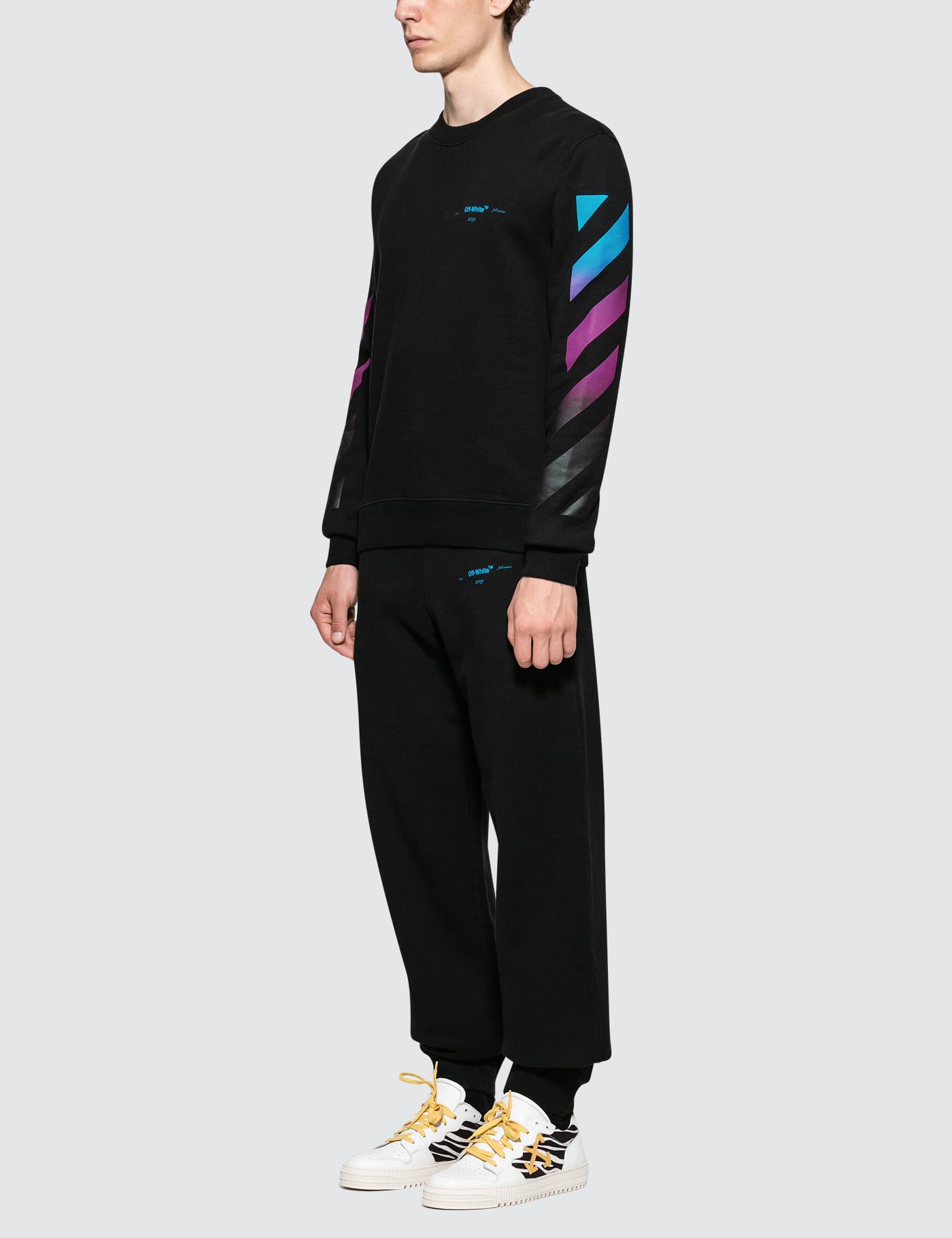 Off-White™ - Diag Gradient Crewneck | HBX - Globally Curated 