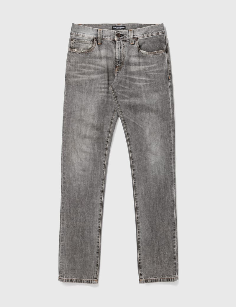 Dolce & Gabbana - DOLCE & GABBANA WASHED DENIM JEANS | HBX